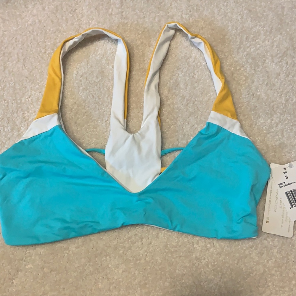 Rylie Color Block Bikini Top